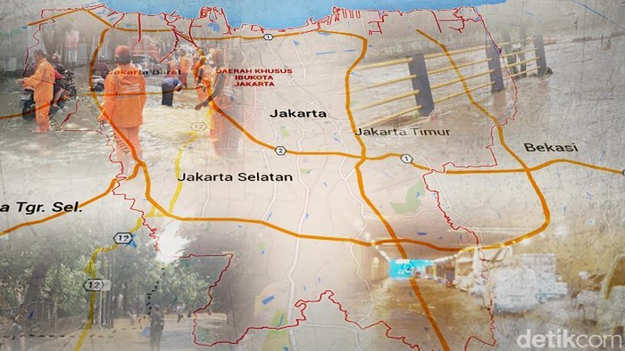Hujan Deras Picu Banjir di Jakarta Selatan, 12 RT Terdampak Luapan Kali Krukut
